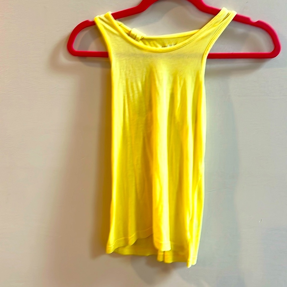 Arizona Girls Yellow Tank Top Size 10-12 Excellent Condition